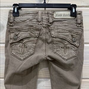 Rock Revival Taupe Skinny Jeans